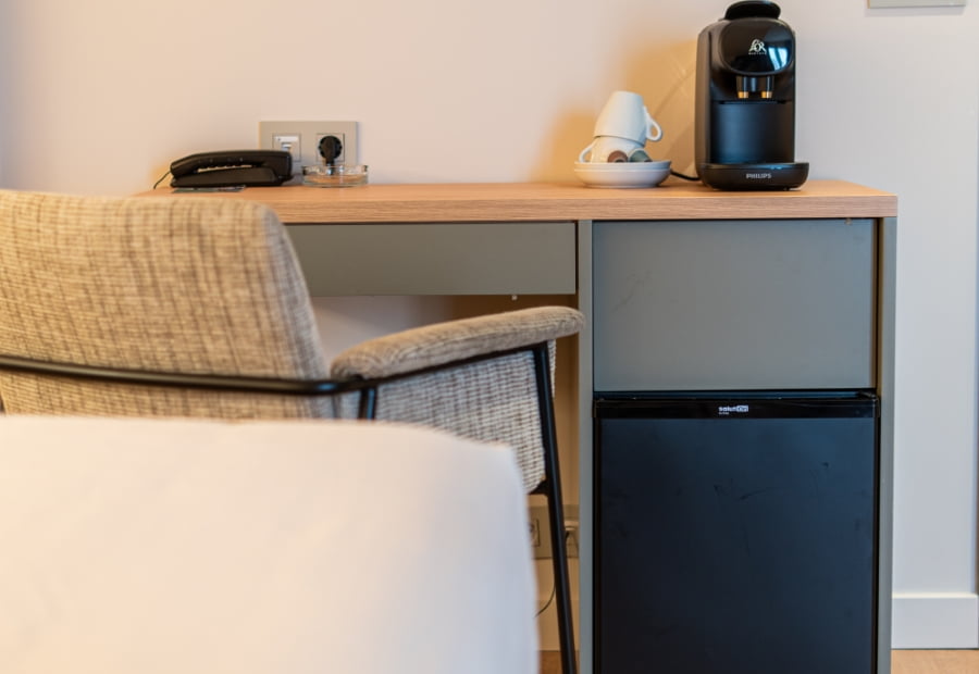 Amenities 1 Coffee maker, telephone and mini fridge