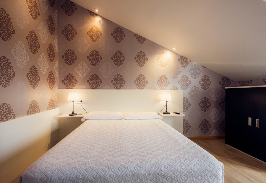 Apartamento 1 dormitorio 2 Estancia con cama doble abuhardillada